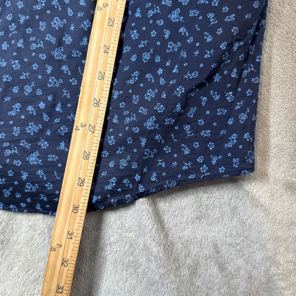 Polo Ralph Lauren Slim Fit All Over Floral Print Button Shirt Men L Blue‎ Pony